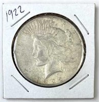 1922 Peace Silver Dollar, U.S. $1 Coin