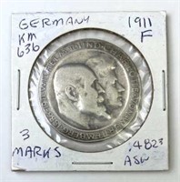1911 German 5 Mark Silver