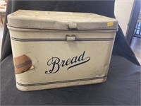 Vtg. Tin Bread Box