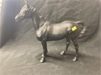 Cast Iron Painted Black Horse