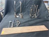 Small Metal Candle Holder, Tools, Etc.