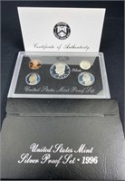 1996 Silver Proof Set, U.S. Coins