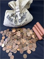 Bank Bag Full of Canadian Coins
