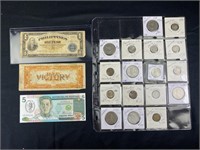 Phillipines Coin Lot w/ Currency