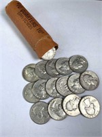 (40) 1964-D Washington Silver Quarters