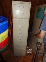 5 DRAWER FILE CABINET APPROX 5' TALL / AT
