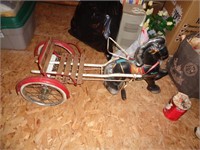 PEDAL TOY ENGLISH HORSE & CART / AT