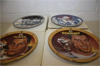 4 Hockey Collectable Plates Including