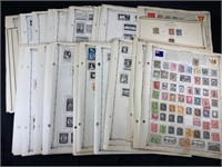 Assorted World Stamps Pages, Loose