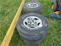 P245/75/R16 GMC  TIRES AND WHEELS WITH COVERS