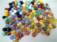 marbles and dice