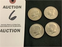 Four (4) Kennedy 1776-1976 Half Dollars