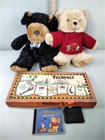Stuffed bears, Winnie the Pooh Halloween song CD,