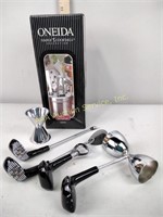 Oneida bar tool set and golf theme bar tools