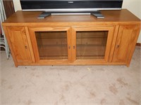 Modern Oak Entertainment TV Stand Cabinet