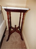 Modern Victorian Style Marble Top Plant Stand