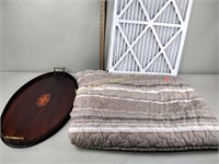 comforter, serving tray, 18 x 25 x 1 filters (3)