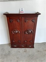 Antique Cabinet W/ 3 Small Drawers