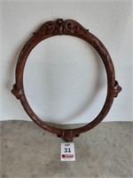 Decorative Wood Round Mirror Frame