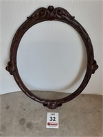 Decorative Wood Round Mirror Frame