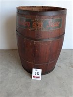 Antique Golden State Powered Skim Milk Barrel