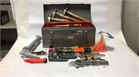 Sears Craftsman Metal Tool Box w/ Misc. Tools