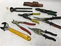 Lot of 8 Cutters, Wrenches & More