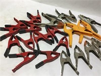 Lot of 22 Various Sized Clamps