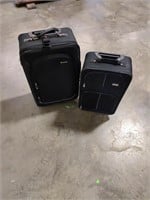 Pair of Cloth Suitcases