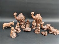 Vintage Ceramic Nativity Scene