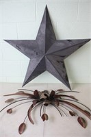 2 Metal Out Door Wall Decorations