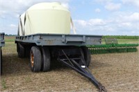 20ft Steel Wagon w/2-1000Gal Poly Tanks and Pump
