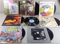Vinyl records including Dick Unteed, Eed Foley,
