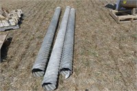 3-Lengths of 7in Steel Drain Pipe