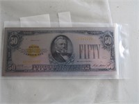 Collectable FOIL 50 dollar silver Certificate