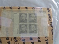 plate block of Robert E Lee Stamp #25251  1958