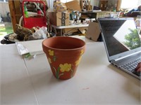 Hand-Painted Flower Pot