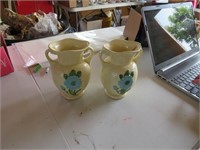 Pair of Ceramic Flower Vases