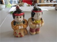Native American Salt and Pepper Shakers