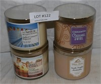 4 NEW SCENTED CANDLES