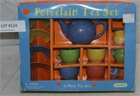 NOS 12-PC. PORCELAIN CHILD'S TEA SET