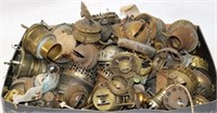 LARGE COLLECTION OF BRASS & TIN BURNER PARTS &