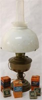 ELECTRIFIED ALADDIN LAMP WITH SEVERAL BOXES OF