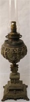 19TH C. ELECTRIFIED BANQUET LAMP, BRADLEY &