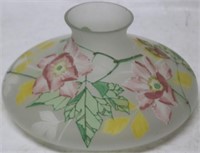 PAINTED & ENAMELED TAM-O-CHANTER SHADE, FLORAL