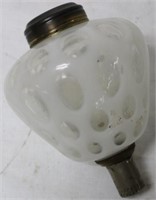OPALESCENT COIN SPOT PEG LAMP, APPROX. 5" OVERALL