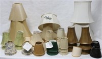 LARGE TABLE LOT OF QUALITY LAMP SHADES TO INCLUDE
