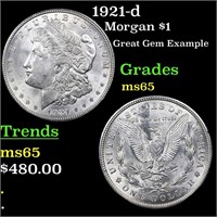 1921-d Morgan $1 Grades GEM Unc
