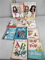 Children's books including Dr. Seuss and little