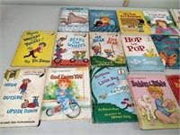 Children's books including Dr. Seuss, Berenstain